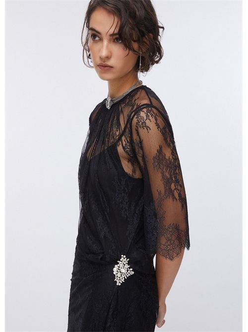 Abito corto in pizzo chantilly LIU JO | PA6055J4961/22222